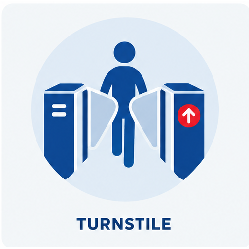 ประตูกั้นทางเดิน Turnstile
