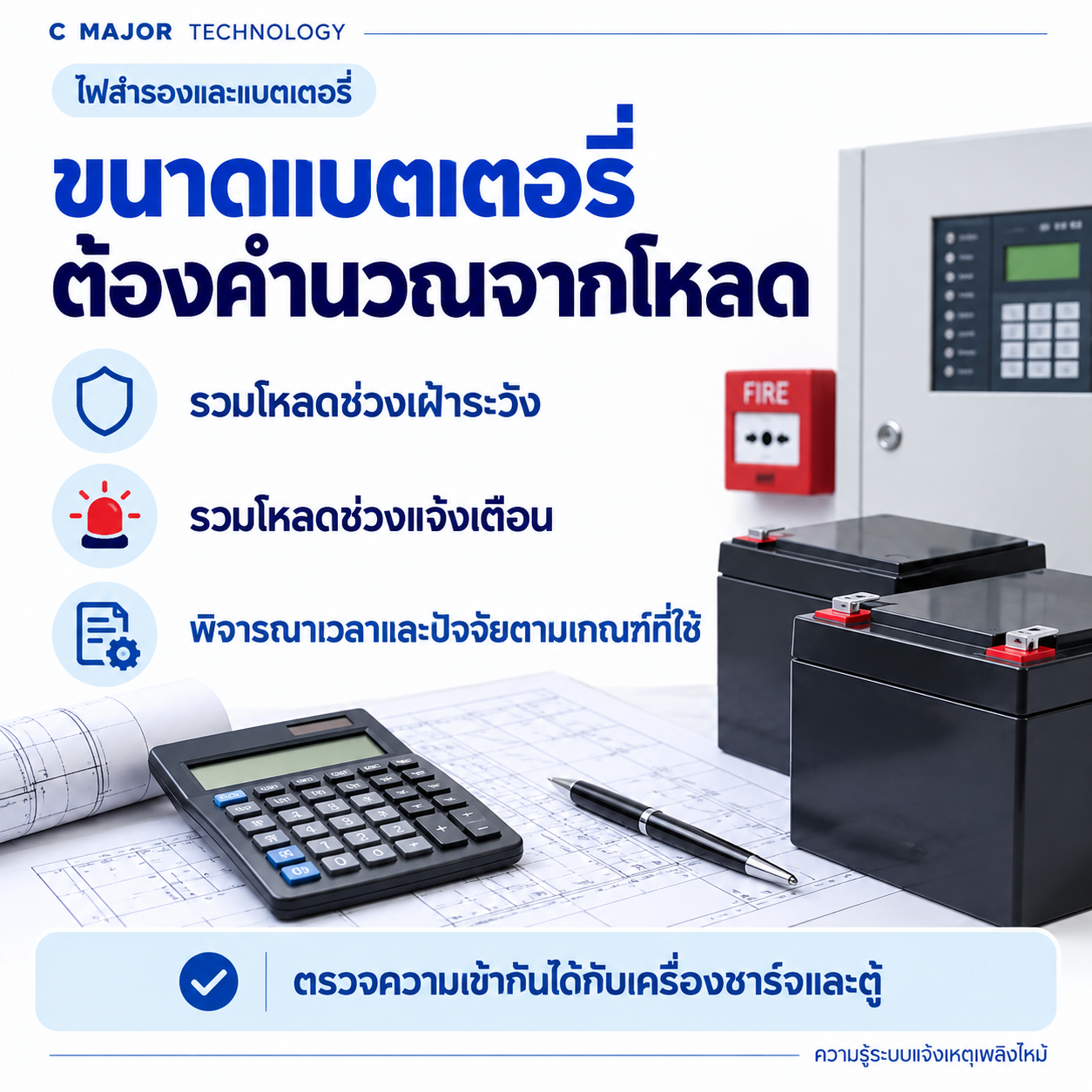 แบตเตอรี่ เครื่องคิดเลขและแบบ พร้อมรายการรวมโหลดเพื่อเลือกความจุ