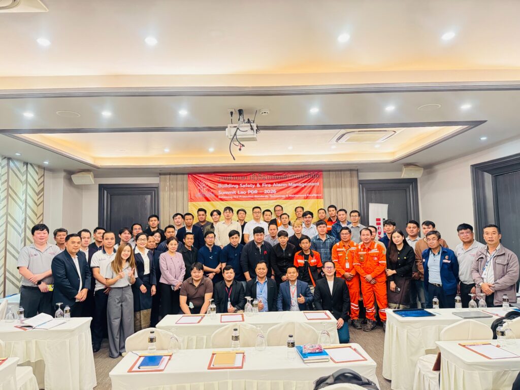 ภาพรวมผู้เข้าร่วมงาน Building Safety & Fire Alarm Management Summit Lao PDR 2026
